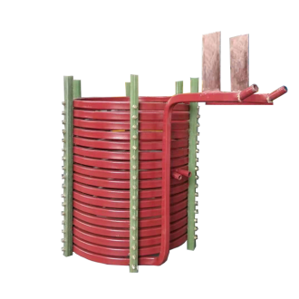 中頻爐，感應爐，中頻電爐，感應電爐中感應線圈的作用：(洛陽萬峰工業爐)